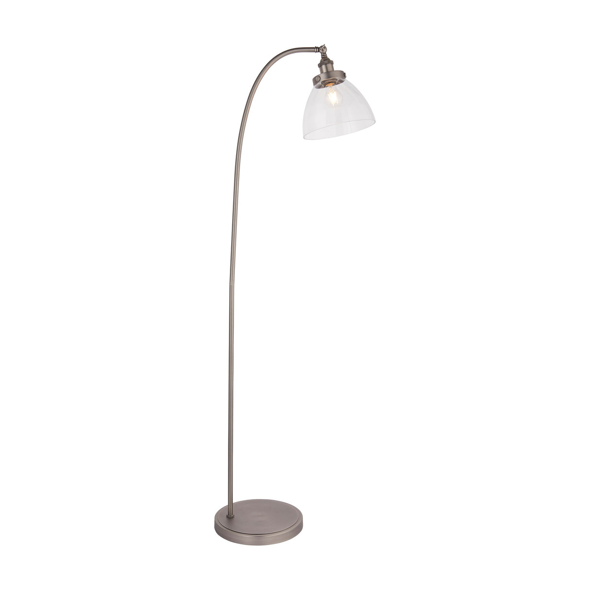 Hansen Arc Floor Light – Brushed Silver
