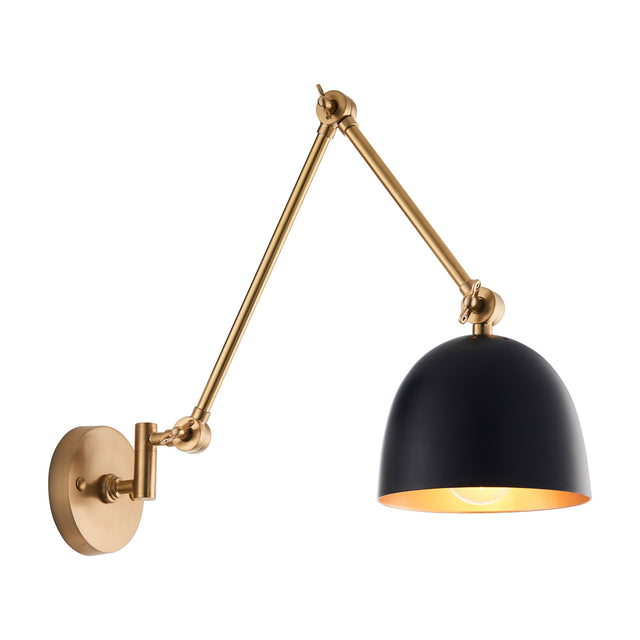 Lehal Adjustable Swing Arm Wall Light – Black