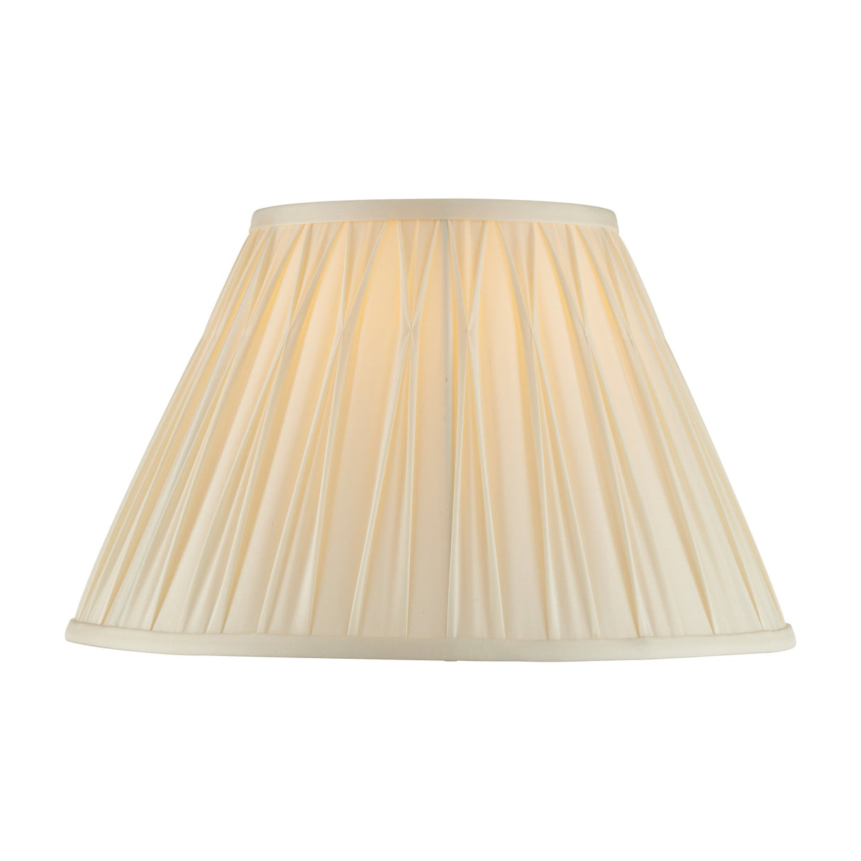 Chatsworth Pinch Fabric Lamp Shade – Ivory