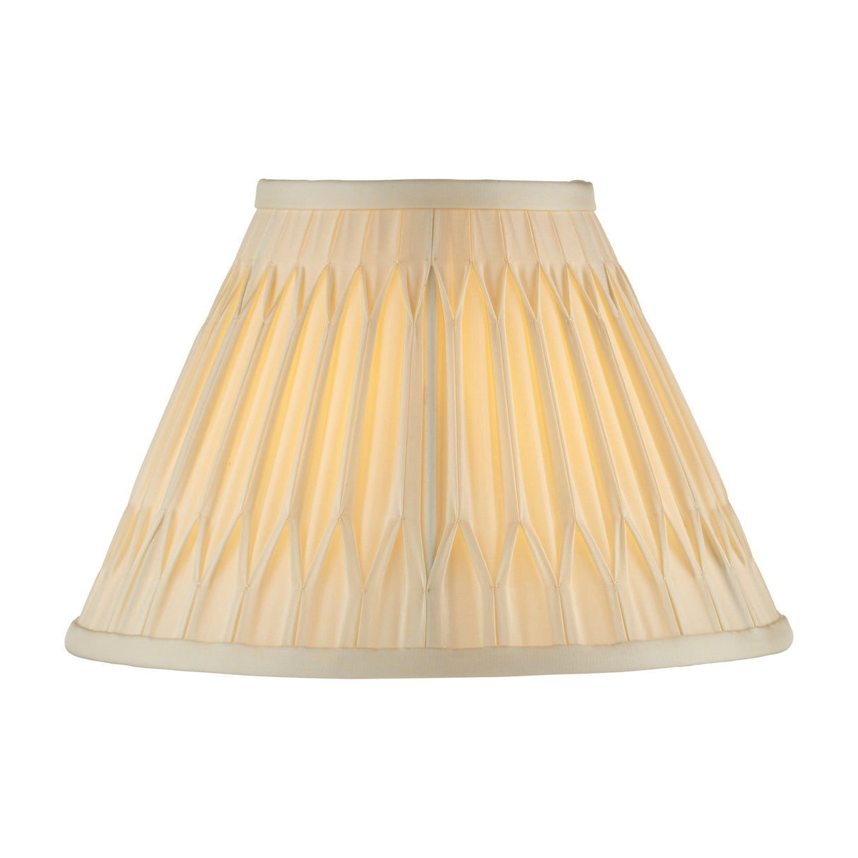 Chatsworth Pinch Fabric Lamp Shade – Ivory