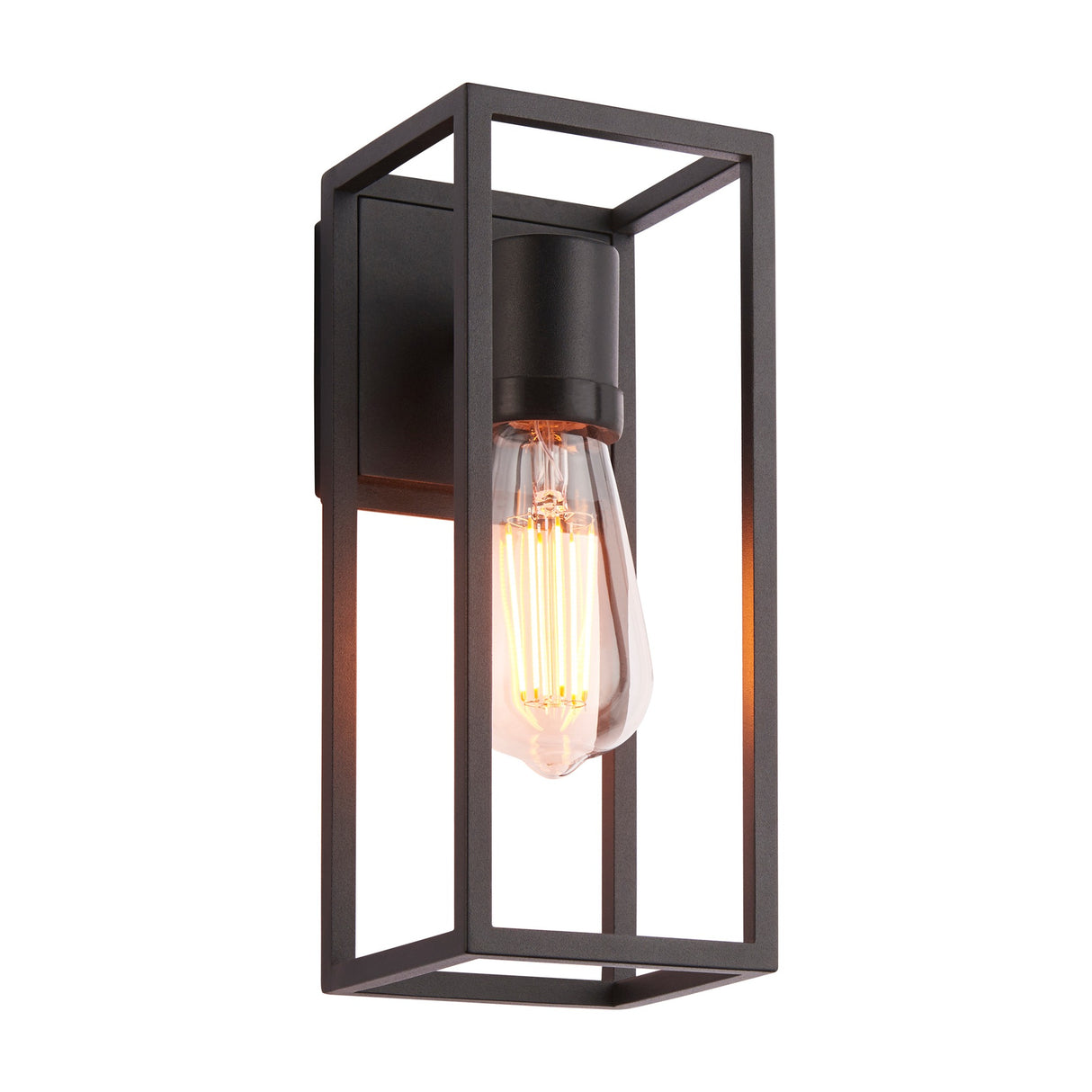 Herbert Caged Wall Light – Black