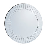 Mondello Round Bevelled Wall Mirror – Silver