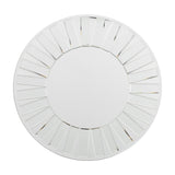 Mondello Round Bevelled Wall Mirror – Silver