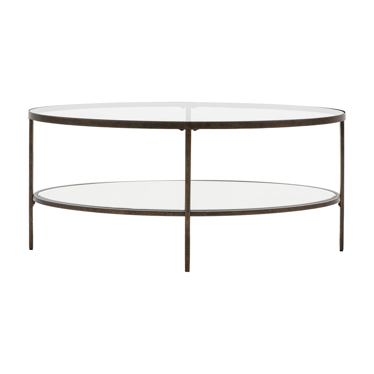 Hudson Oval Glass Coffee Table