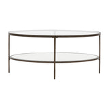 Hudson Oval Glass Coffee Table