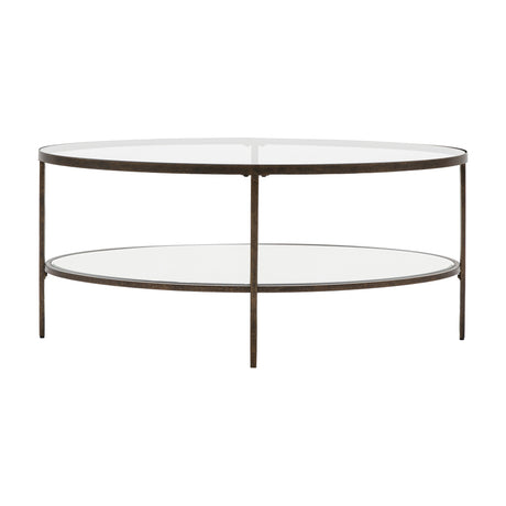Hudson Oval Glass Coffee Table