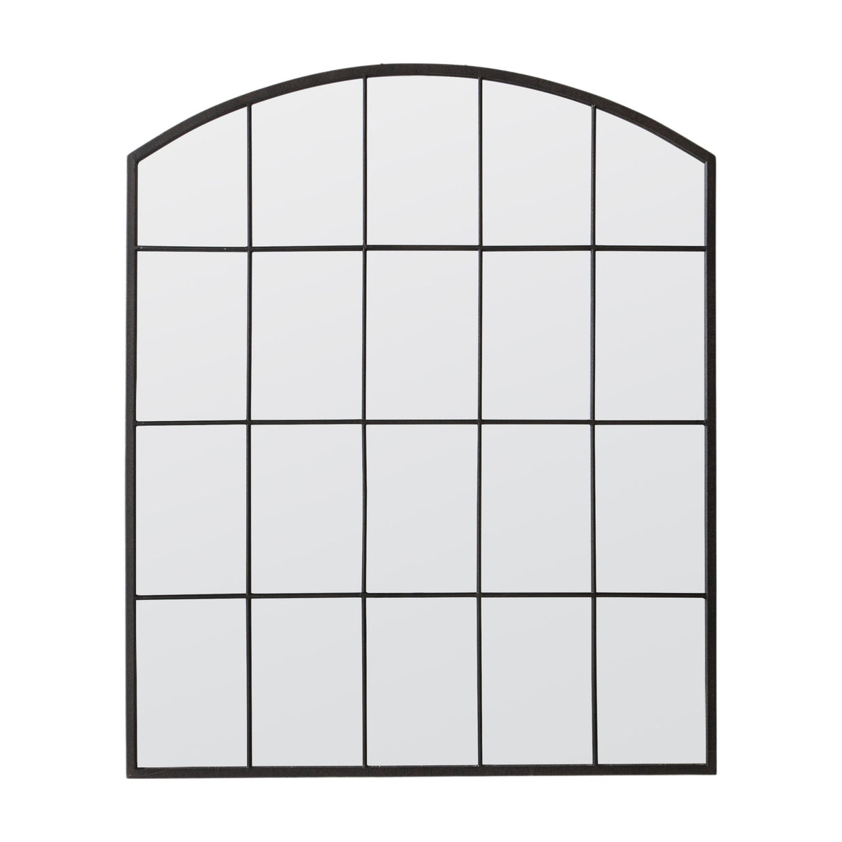 Rockford Arched Window Mirror – Black