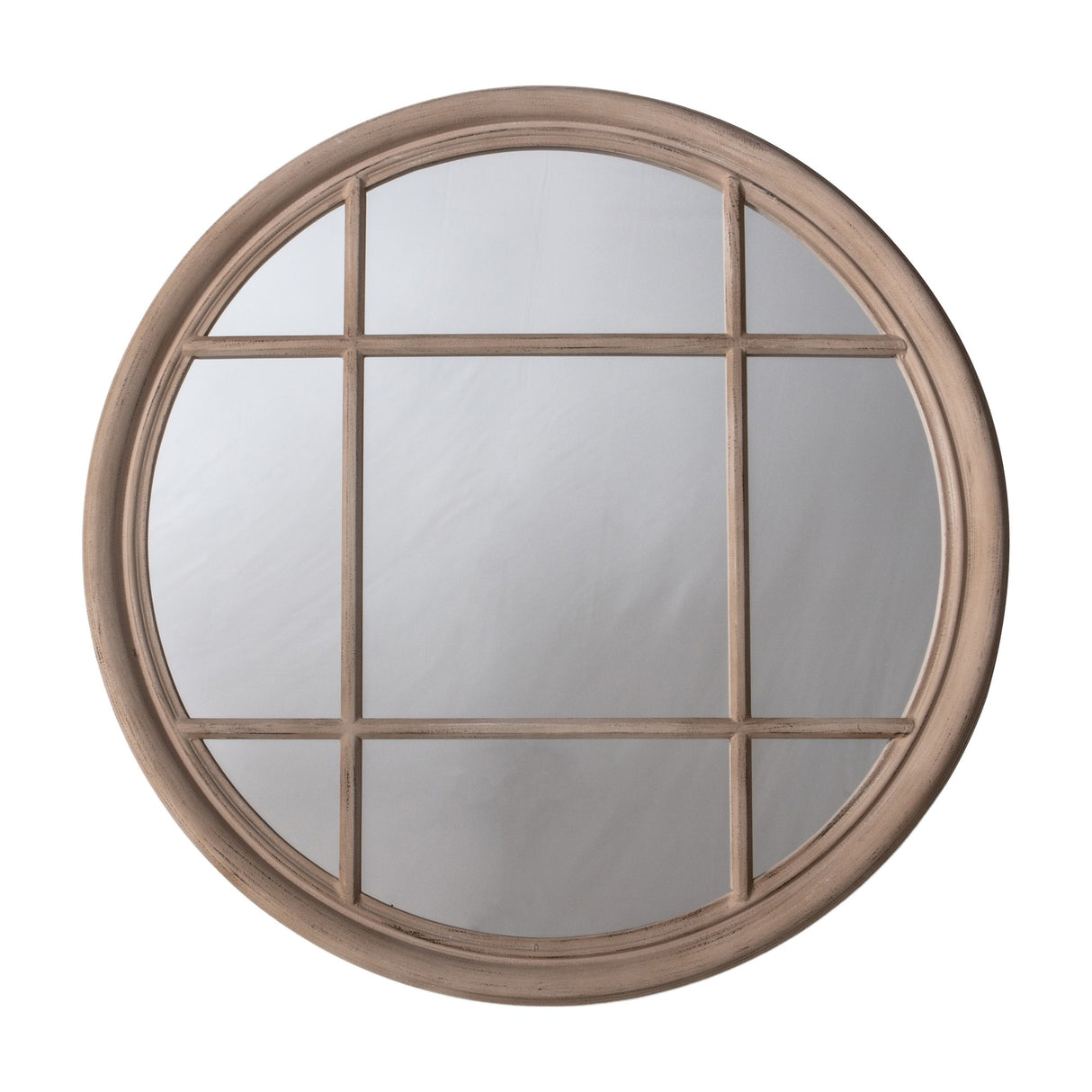 Eccleston Round Window Mirror – Clay