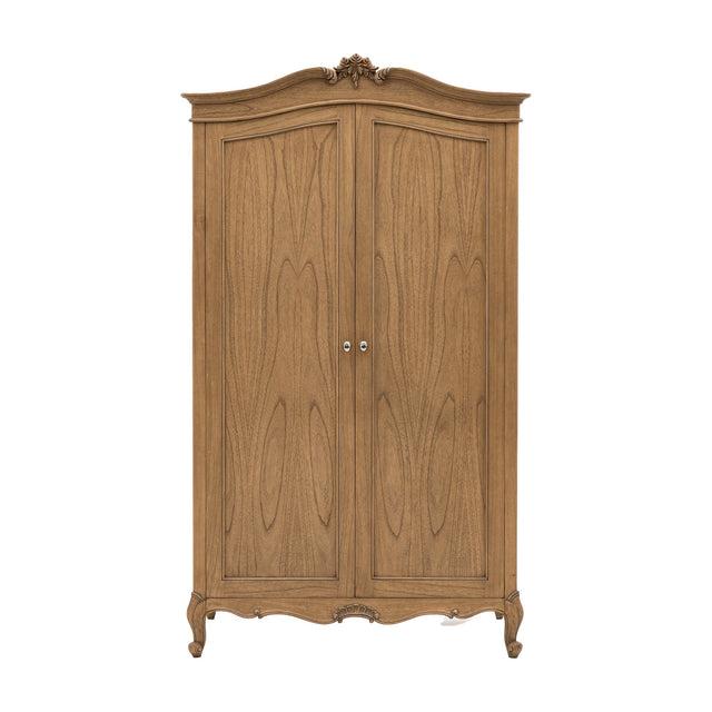 Chic 2 Door Wardrobe – Weathered Oak