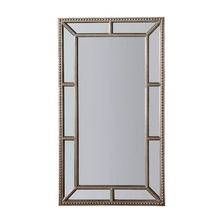 Lawson Beaded Leaner Mirror – Pewter