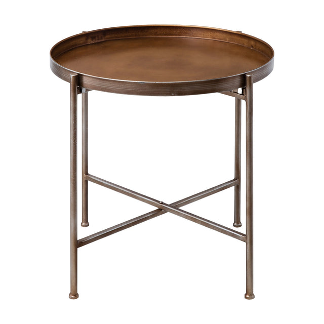 Lenox Tray Side Table – Bronze