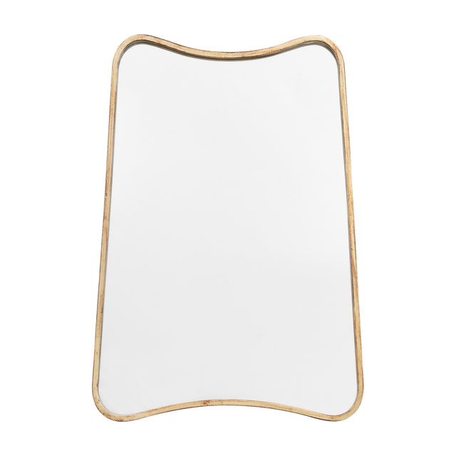 Kurva Shaped Wall Mirror – Gold