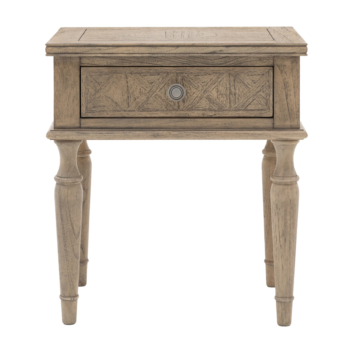 Rustique 1 Drawer Side Table – Natural