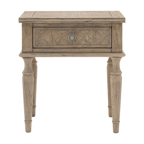 Rustique 1 Drawer Side Table – Natural
