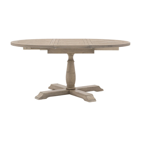 Rustique Round Extending Dining Table – Natural