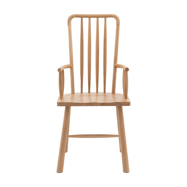 Wycombe Carver Dining Chair Set of 2 – Oak