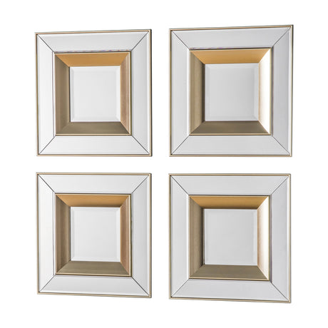 Phantom Square Mirrors Set of 4 – Gold