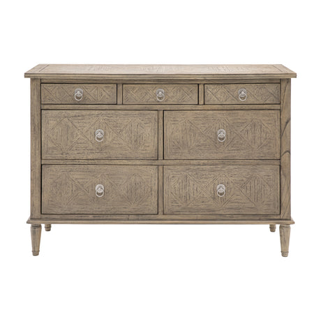 Rustique 7 Drawer Chest – Natural