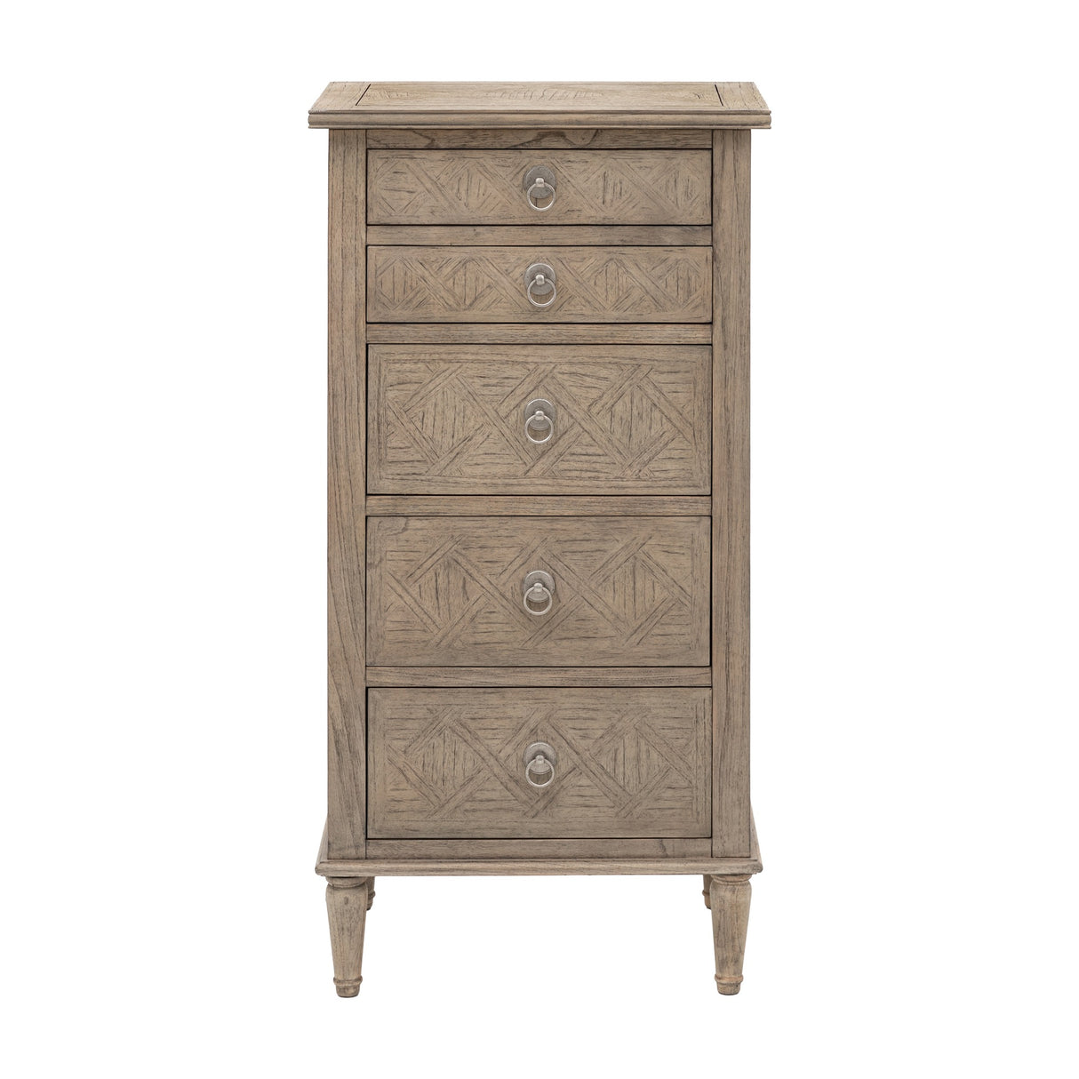 Rustique 5 Drawer Lingerie Chest – Natural