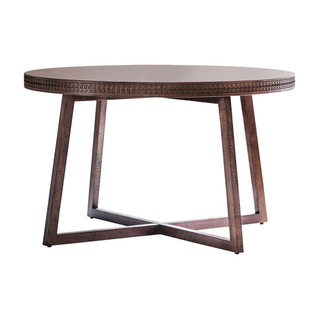 Boho Retreat Round Dining Table – Brown