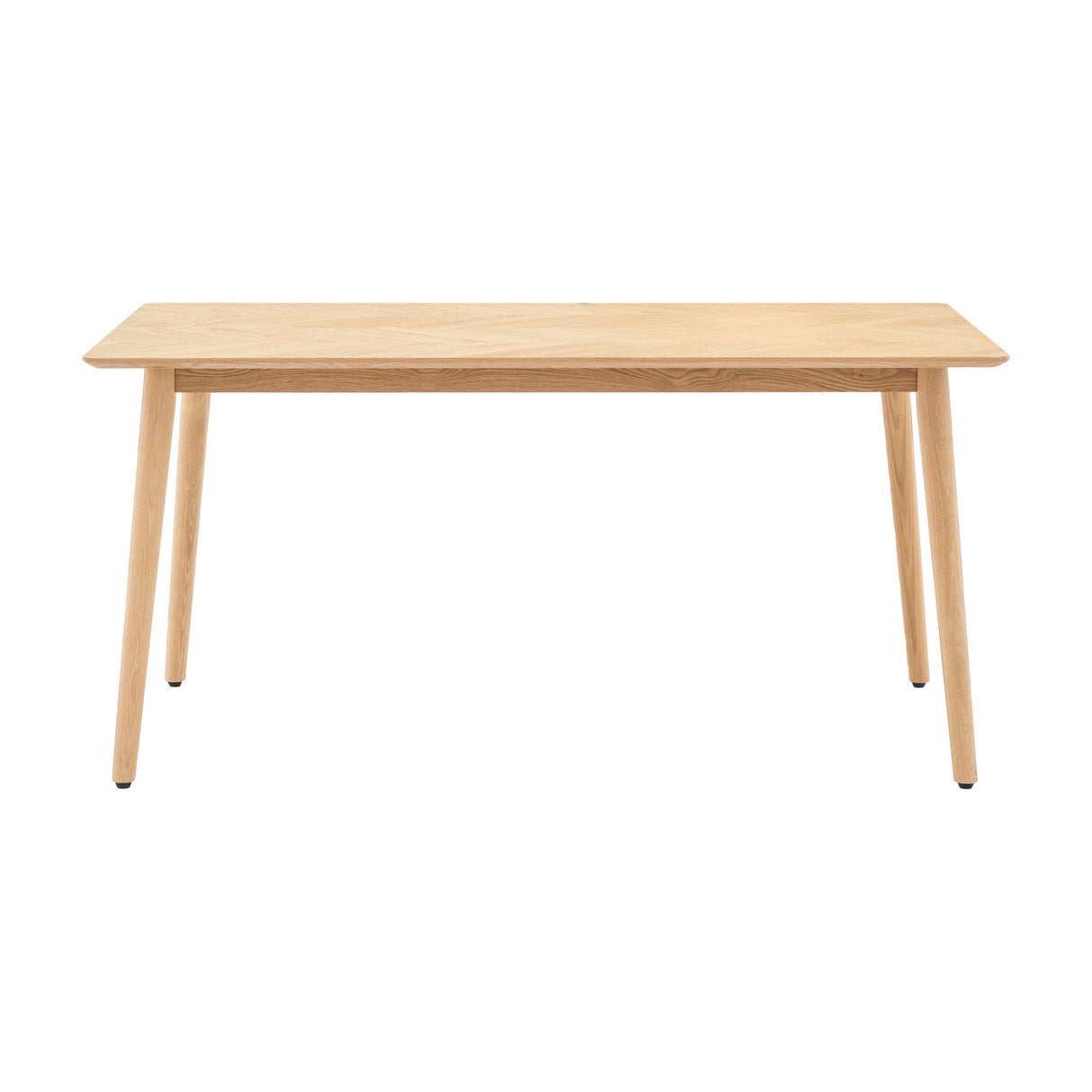 Milano Dining Table with Chevron Top – Oak