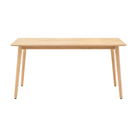Milano Dining Table with Chevron Top – Oak