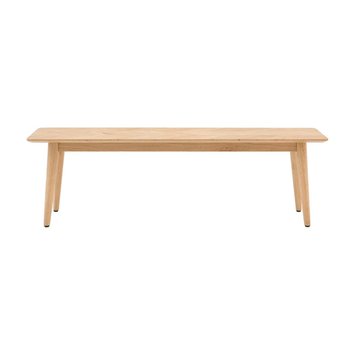 Milano Dining Bench with Herringbone Top – Oak