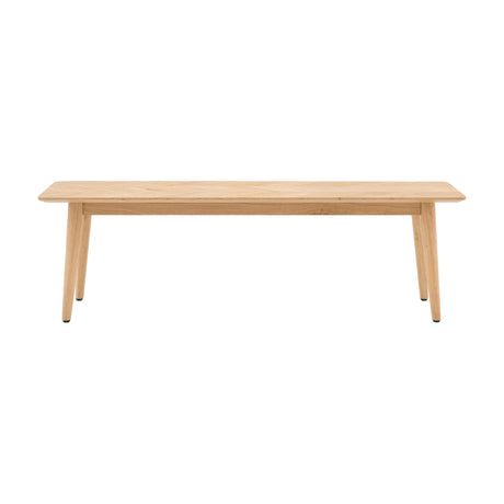 Milano Dining Bench with Herringbone Top – Oak