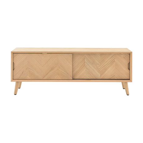 Milano Media Unit with Sliding Doors – Oak