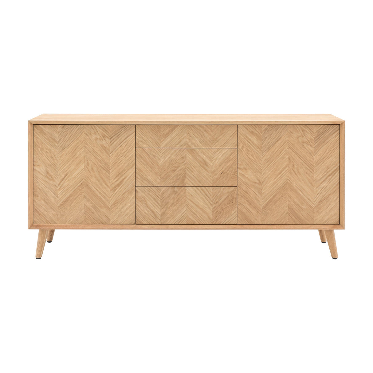 Milano Chevron Sideboard – Oak