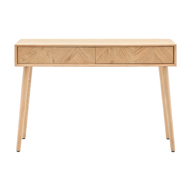 Milano 2 Drawer Console Table – Oak