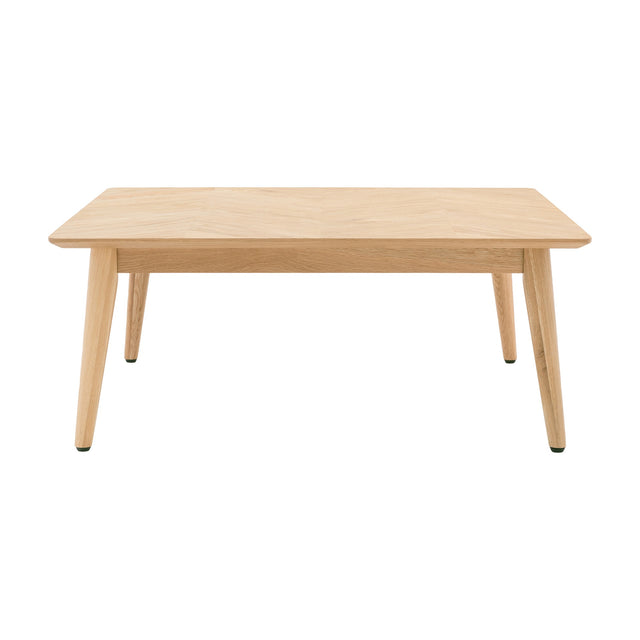 Milano Herringbone Coffee Table – Oak