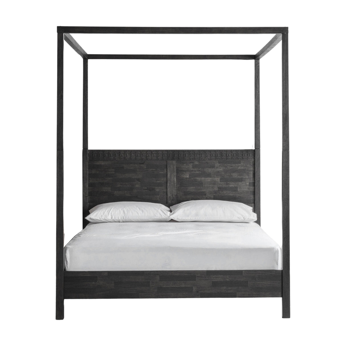 Boho Boutique Four Poster Bed – Black