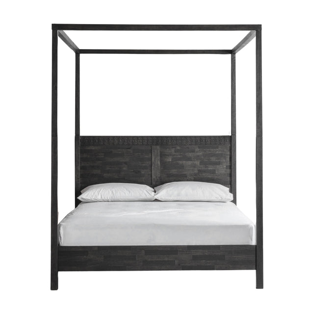 Boho Boutique Four Poster Bed – Black