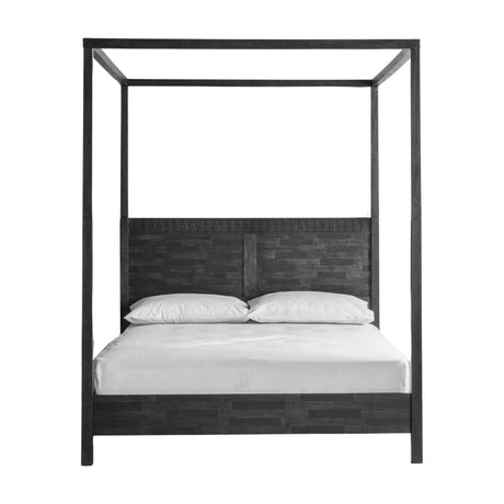 Boho Boutique Four Poster Bed – Black