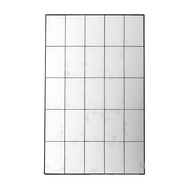 Boxley Antique Windowpane Mirror – Black