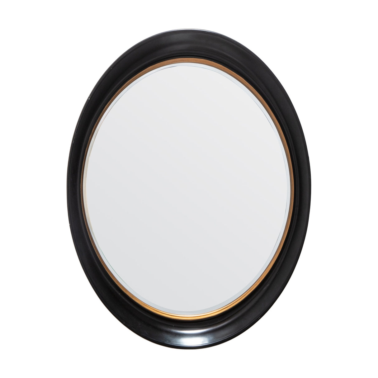 Fiddock Oval Wall Mirror – Black