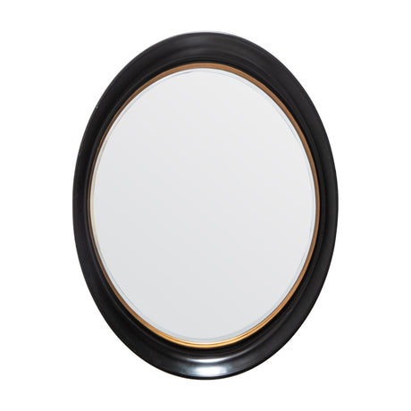 Fiddock Oval Wall Mirror – Black