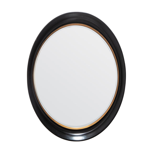 Fiddock Oval Wall Mirror – Black
