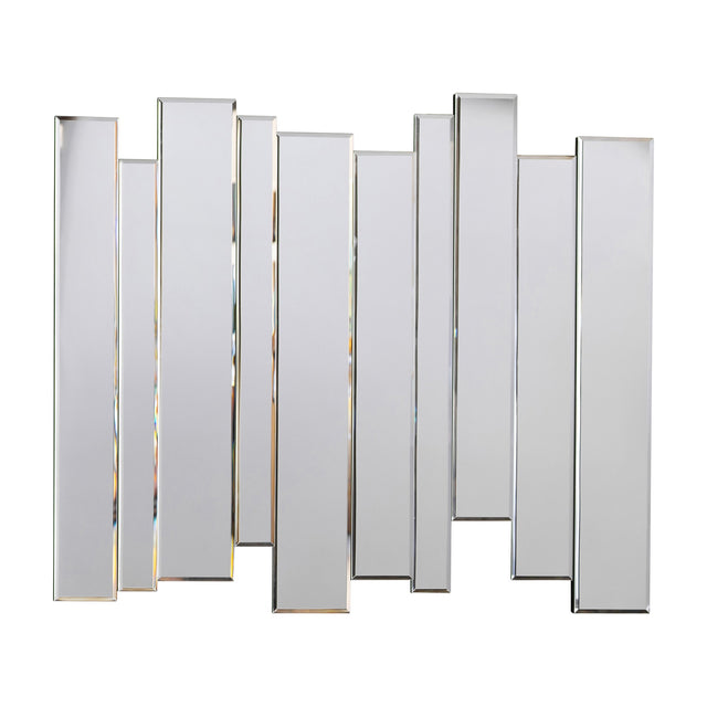 Montessa Bevelled Panel Wall Mirror – Silver