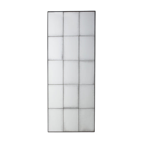 Boxley Antique Panelled Rectangle Mirror – Black