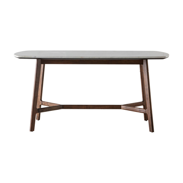 Barcelona Dining Table with Marble Top – White Marble