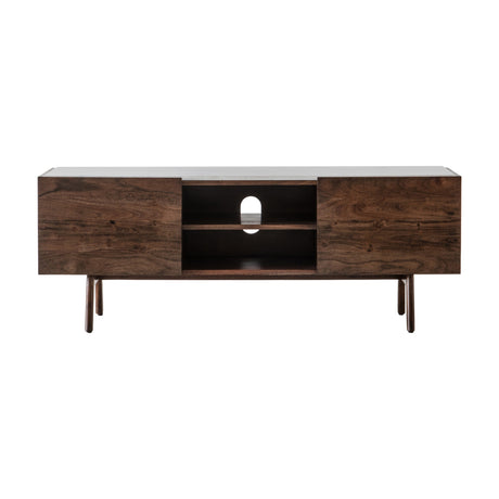 Barcelona Media Cabinet – Dark Wood