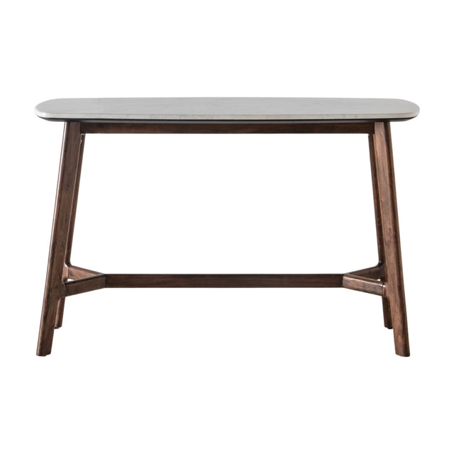 Barcelona Console Table with Marble Top – White Marble