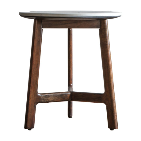 Barcelona Side Table – White Marble