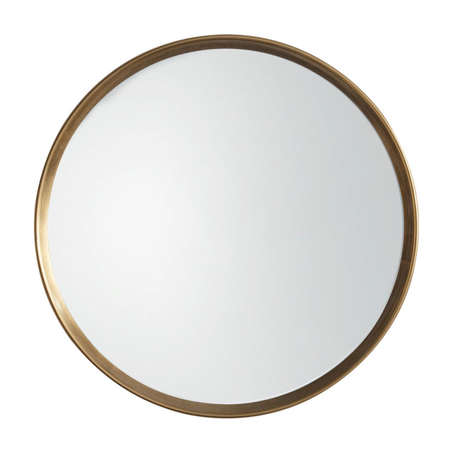 Harvey Round Mirror – Gold