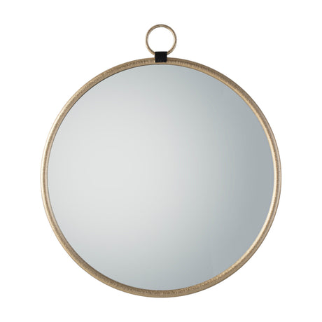 Bayswater Round Mirror with Ring Detail
