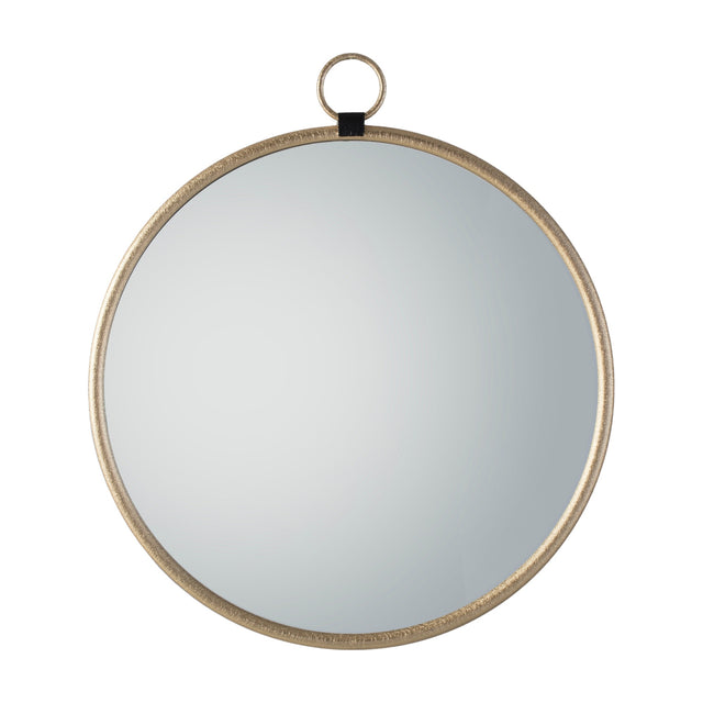 Bayswater Round Mirror with Ring Detail