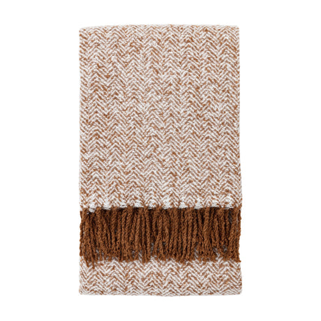 Herringbone Faux Mohair Throw