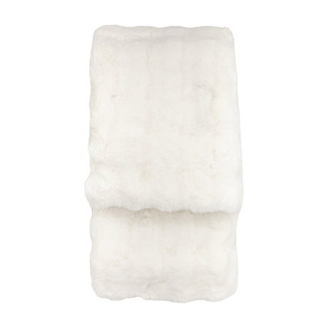 Marshmallow Rabbit Faux Fur Throw – Cream